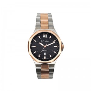 Bonia BNR181-2633 Silver Rosegold Black Lady